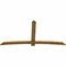 Ekena Millwork Bellingham Rough Sawn Timber Gable Bracket, Western Red Cedar, 108"W x 54"H x 2"D x 6"F, 12/12 Pitch GBW108X54X0206BEL00RWR - alternate 3
